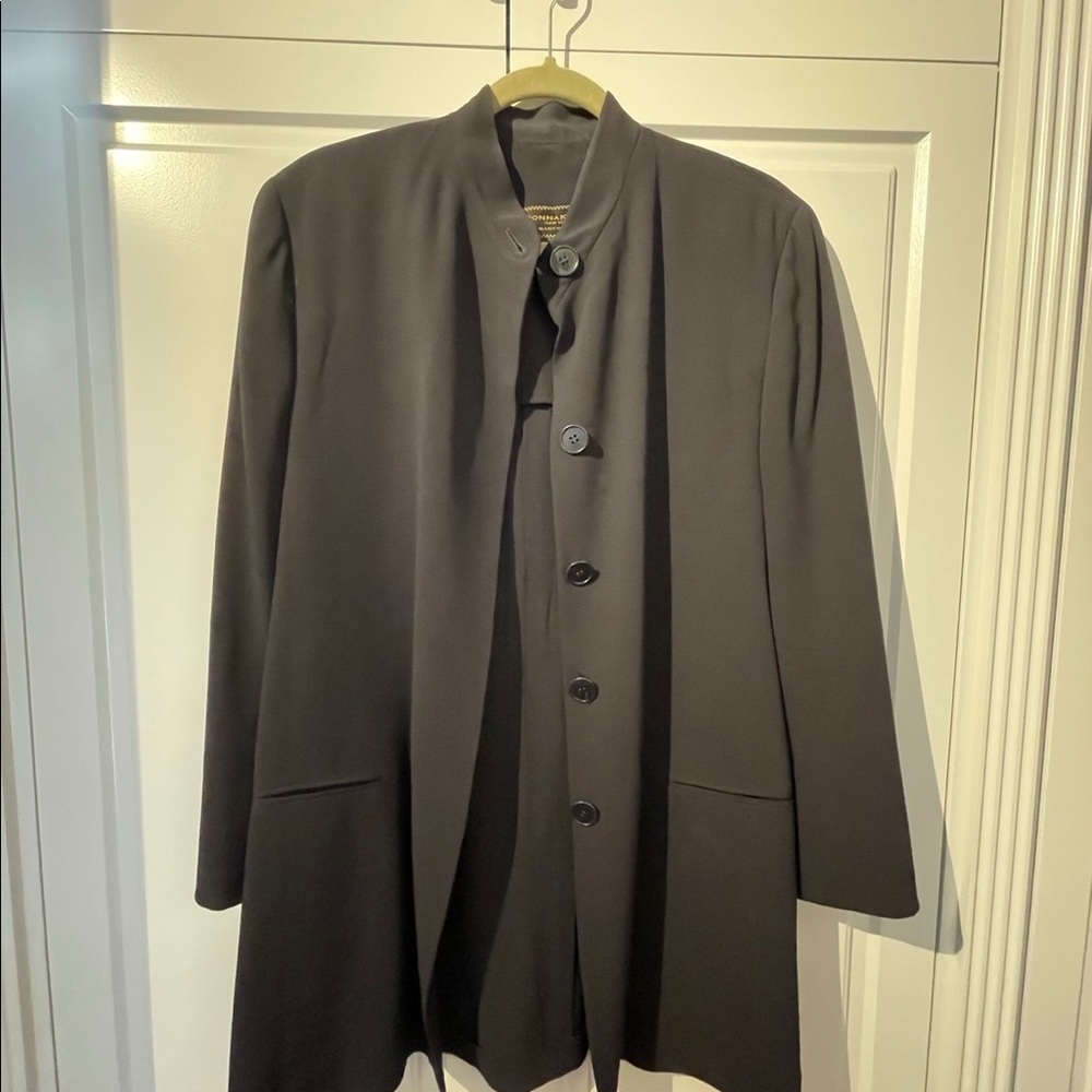 Donna Karan Jacket in Black Size 10